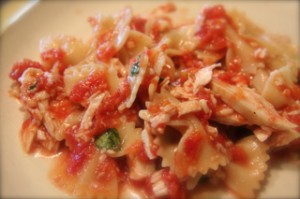 Ellen's Bruschetta Pasta Recipe from the Bartholomew Buffet | bbuffet.com